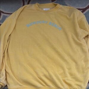 Newport Crewneck Sweater in Soft Yellow